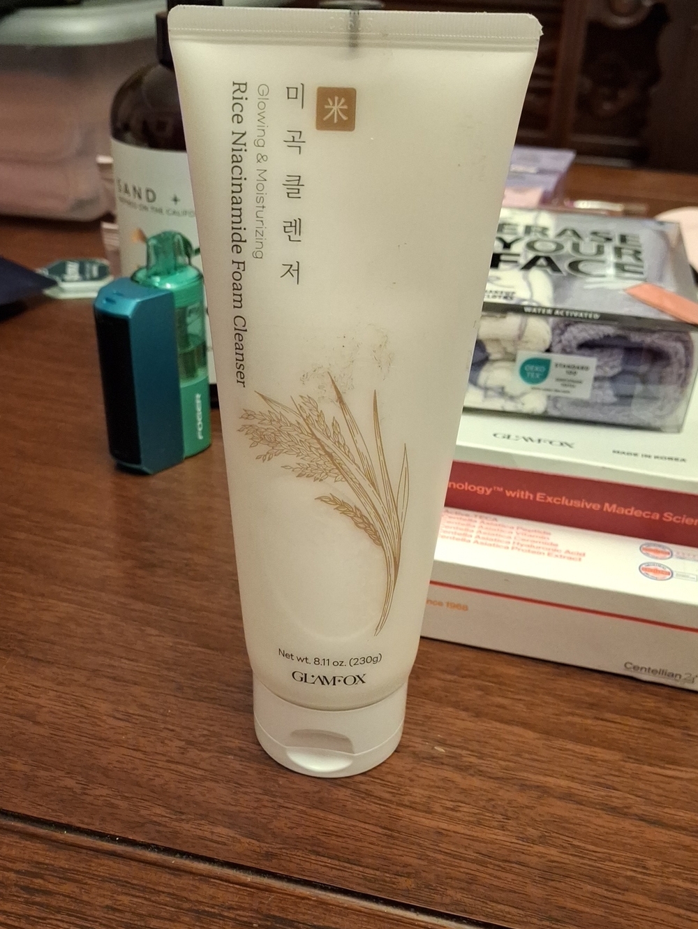 glamfoxx Rice Niacinamide Foam Cleanser 230g New Sealed Tube